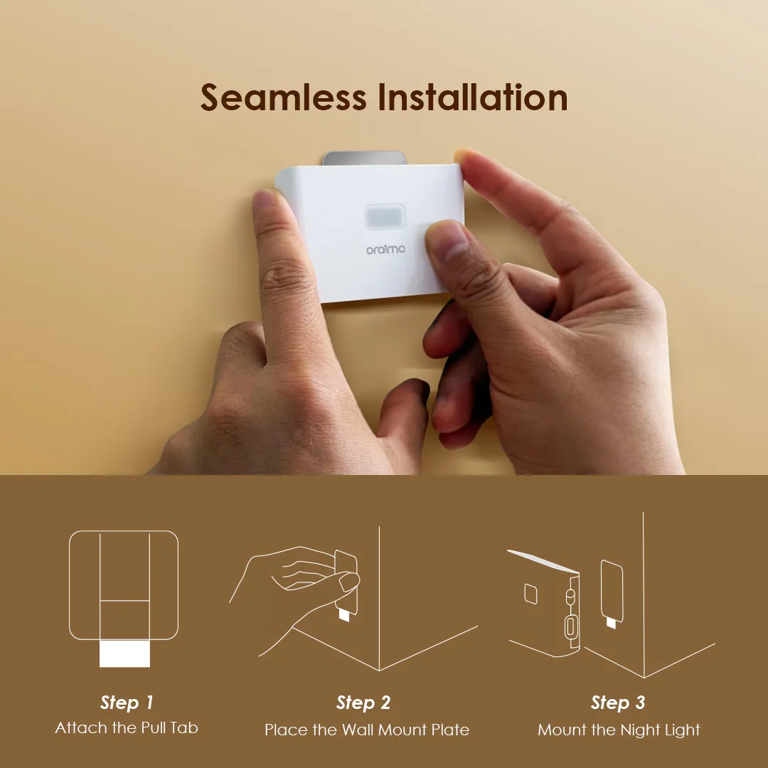 oraimo NightElfs 300mAh Sensor Night Light 2PCs OSN-201A oraimo NightElfs 300mAh Sensor Night Light 2PCs 4