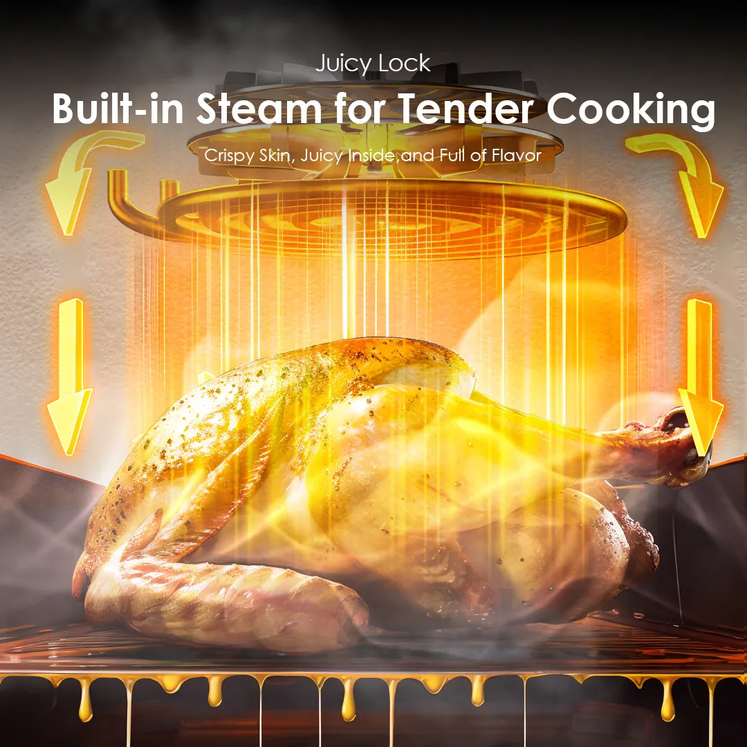 oraimo NutriFry Max 8L 2000W Air Fryer OAF-501A oraimo Nutrifry Max Air Fryer OAF 501A built in steam for tender cooking