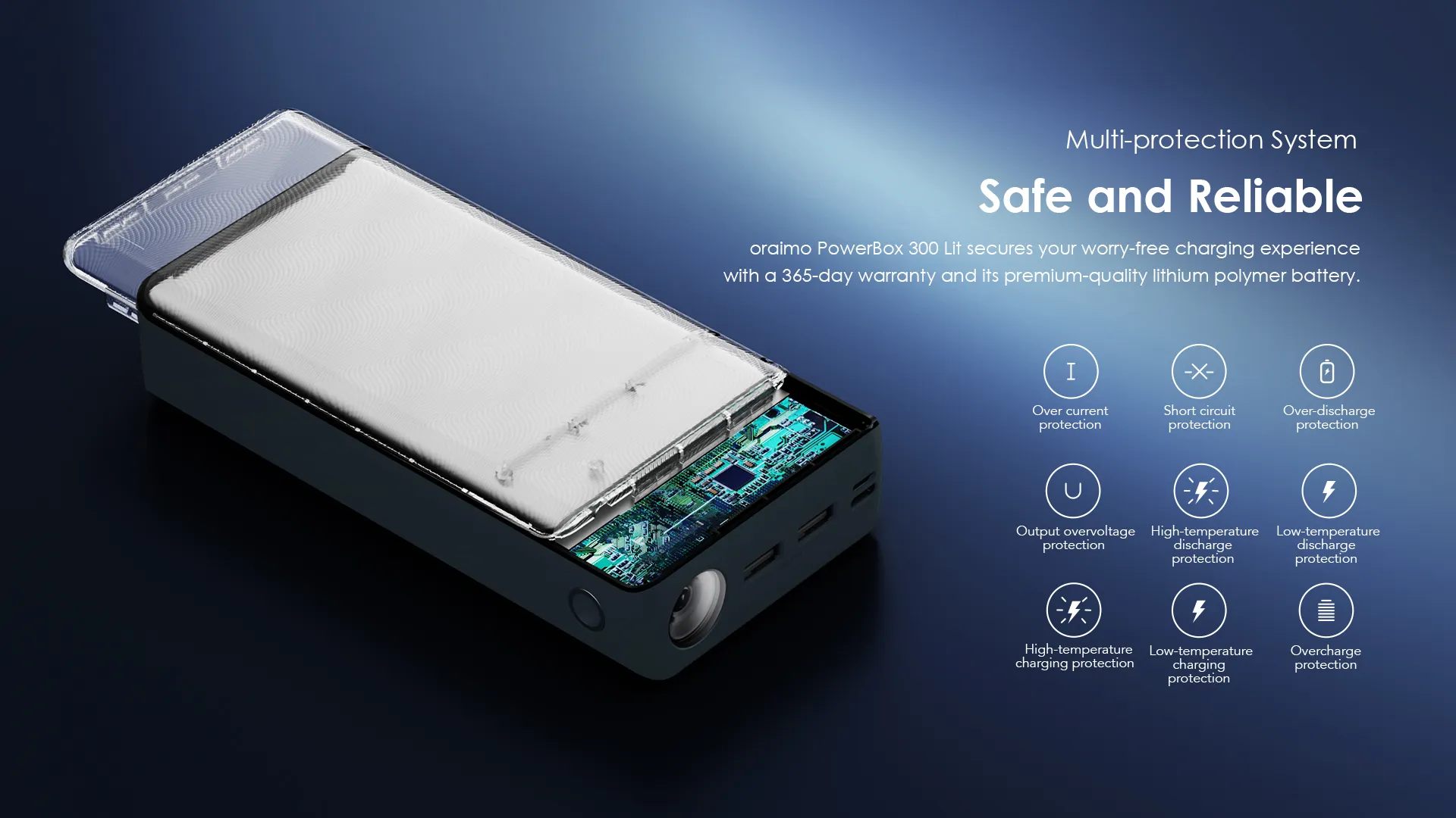 oraimo PowerBox 300 Lit 30000mAh 15W Power Bank OPB-1301 oraimo PowerBox 300 Lit 30000mAh 15W Power Bank OPB 301 2