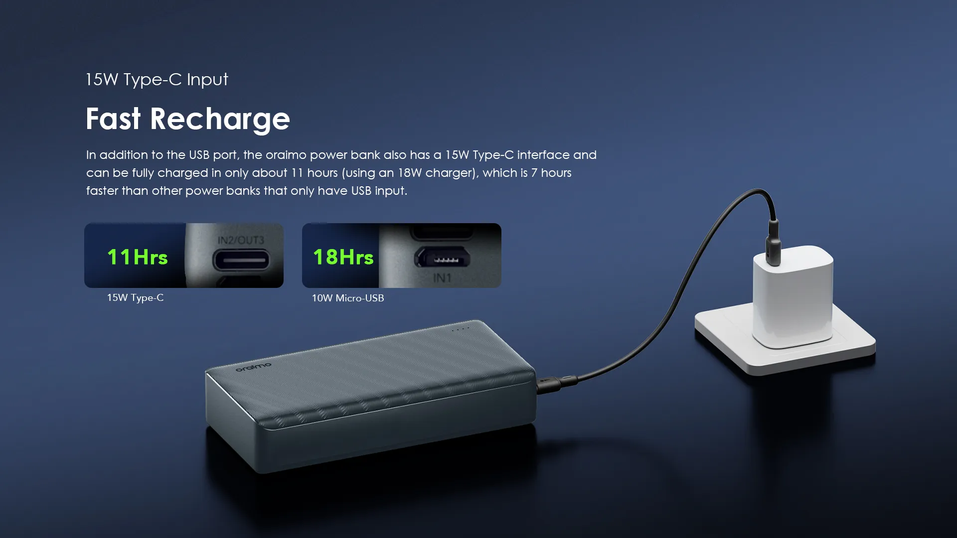 oraimo PowerBox 300 Lit 30000mAh 15W Power Bank OPB-1301 oraimo PowerBox 300 Lit 30000mAh 15W Power Bank OPB 301 7