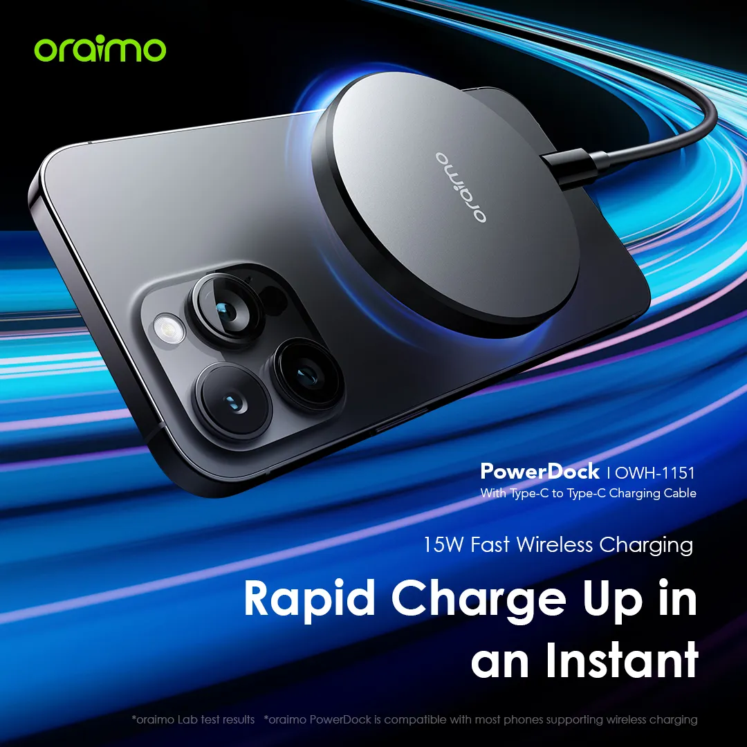 oraimo PowerDock 15W Magnetic Wireless Charging Pad OWH-1151 oraimo PowerDock 15W Magnetic Wireless Charging Pad owh 1151 8