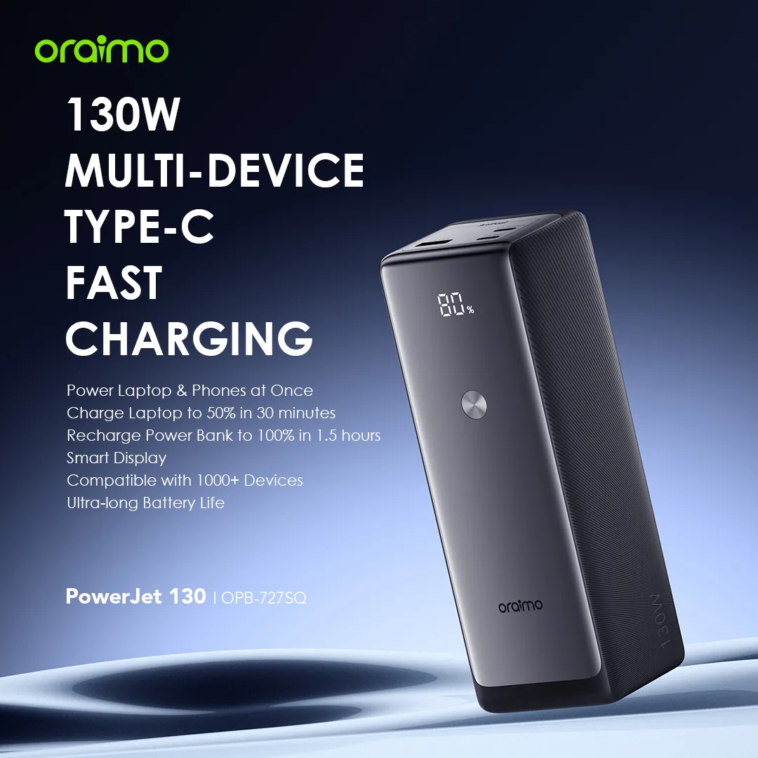 oraimo PowerJet 130 27600mAh 130W Power Bank opb 727SQ 1