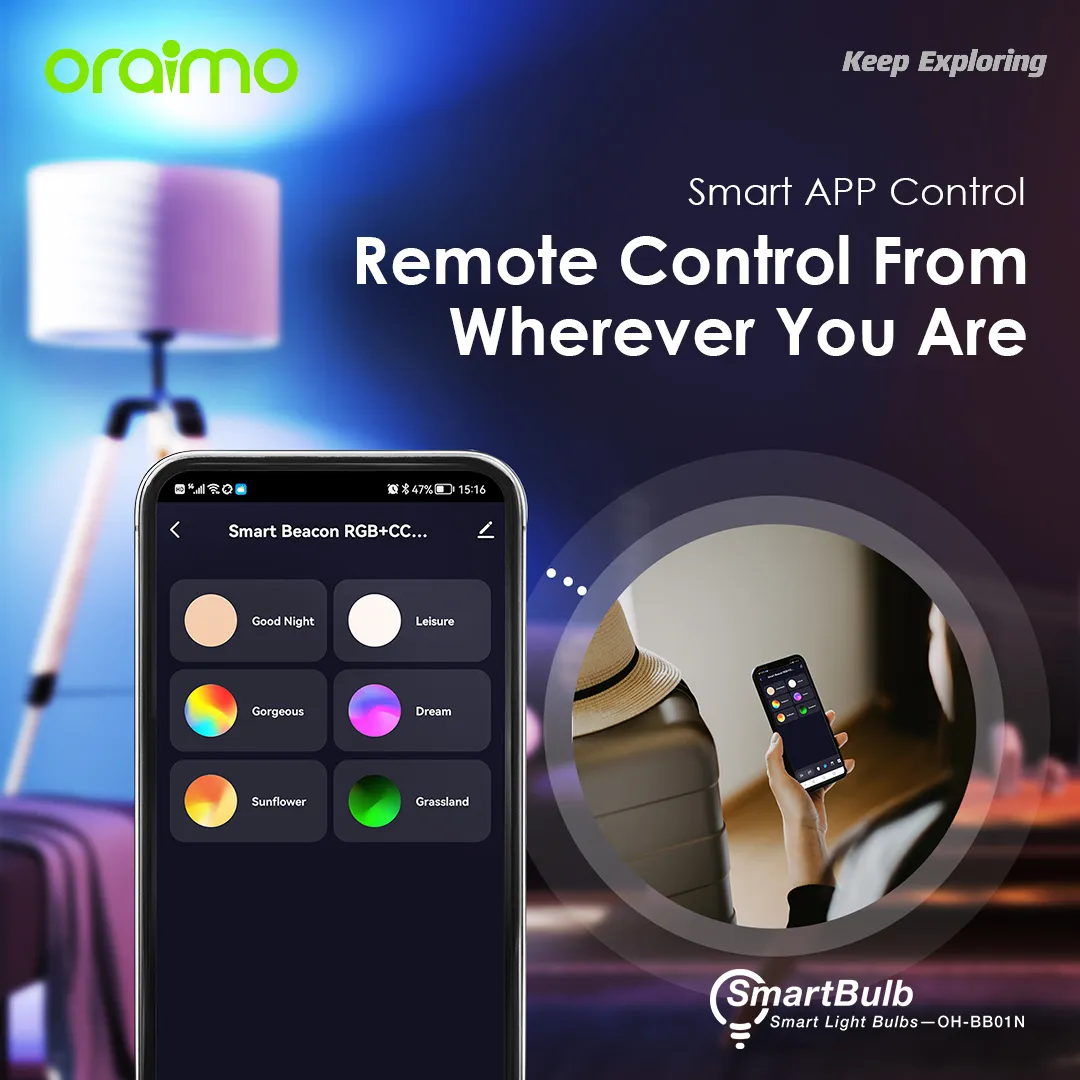oraimo Smart Bulb 9W Light Bulbs OH-BB01N oraimo Smart Bulb 9W Light Bulbs 5