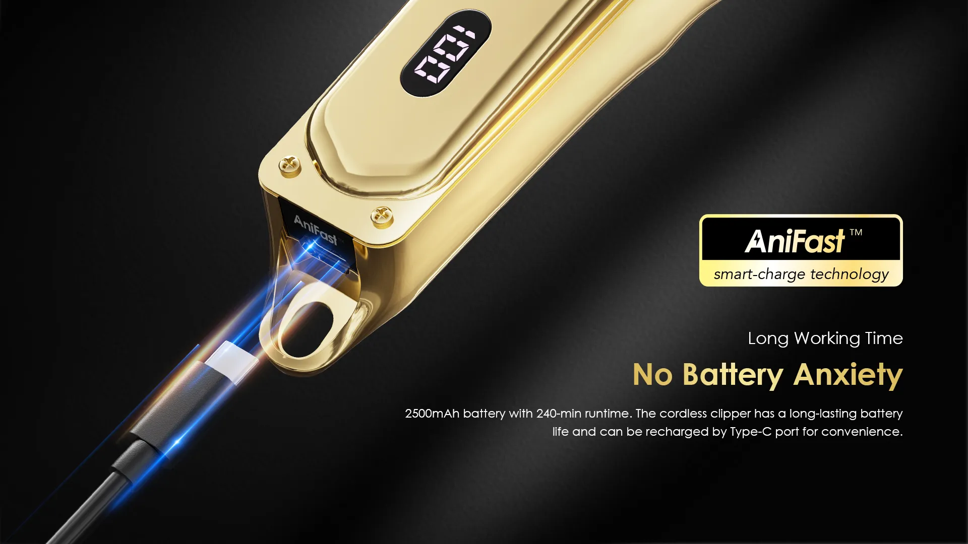 oraimo Smart Clipper 2 Gold Professional Hair Clipper opc cl30g 1