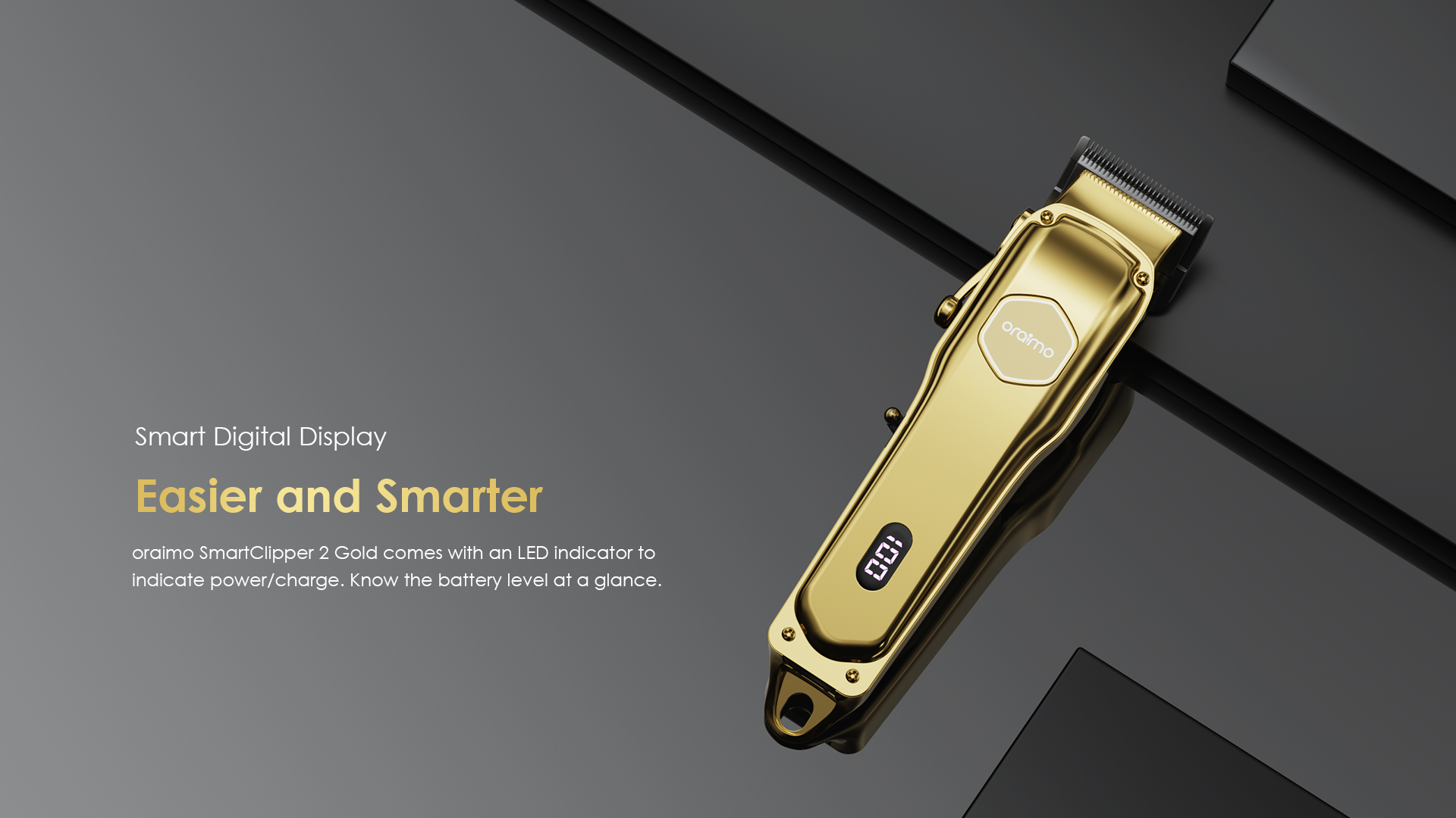oraimo Smart Clipper 2 Gold Professional Hair Clipper opc cl30g 3