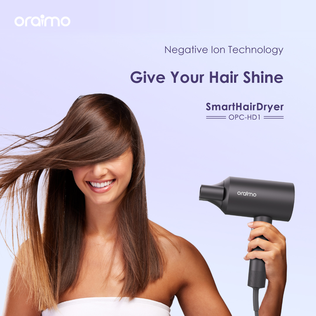oraimo Smart Hair Dryer 1800W Negative Ion Hair Dryer OPC-HD1 oraimo Smart Hair Dryer 1800W Negative Ion Hair Dryer opc hd1 5