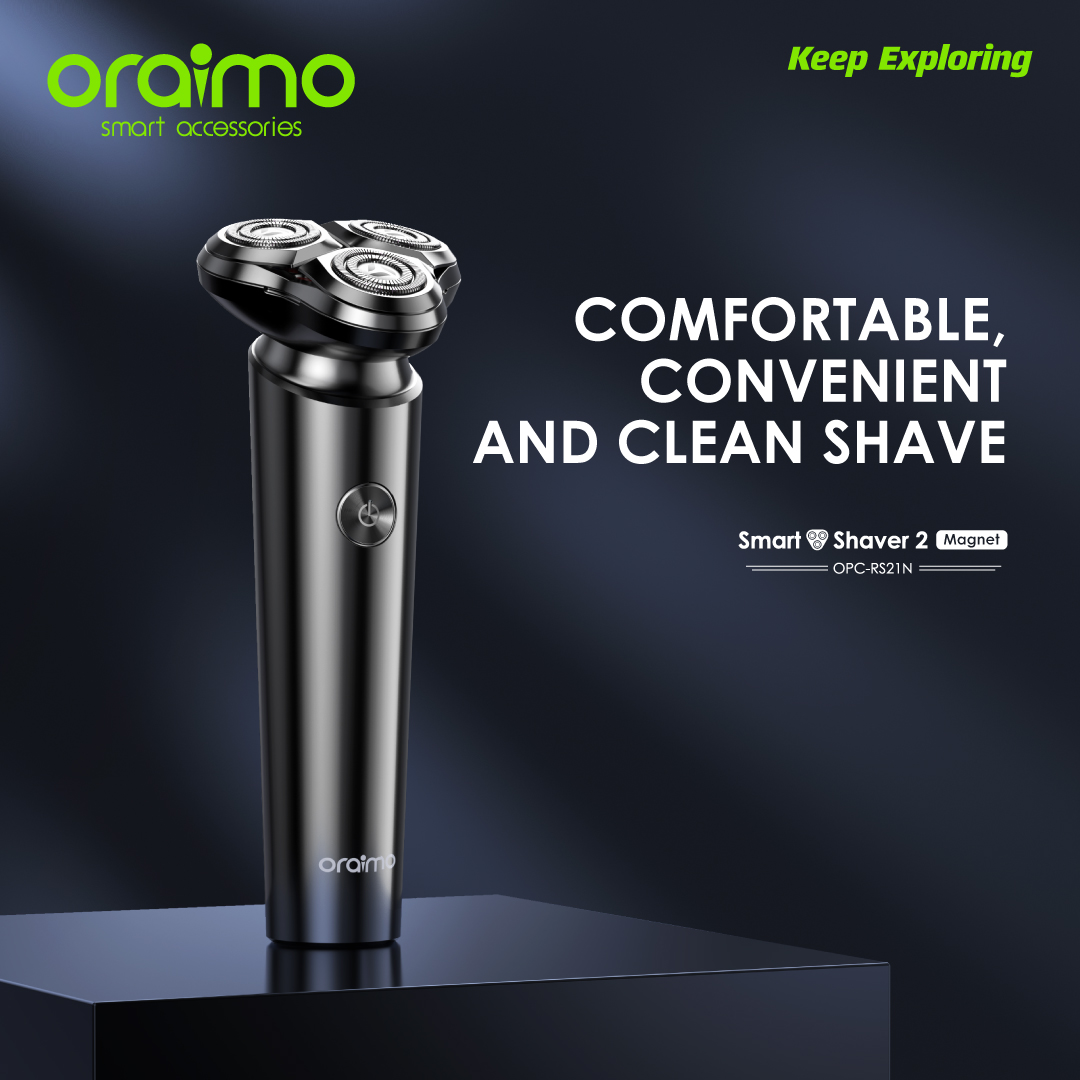 oraimo Smart Shaver 2 Magnet 3D Dual Ultra-thin Shaver OPC-RS21N oraimo Smart Shaver 2 Magnet 3D Dual Ultra thin Shaver opc rs21n 1