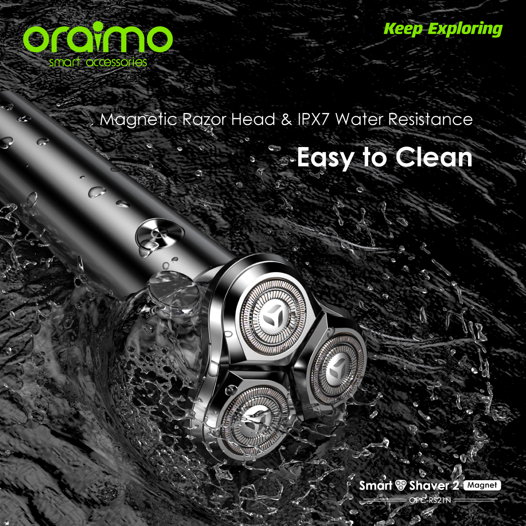 oraimo Smart Shaver 2 Magnet 3D Dual Ultra-thin Shaver OPC-RS21N oraimo Smart Shaver 2 Magnet 3D Dual Ultra thin Shaver opc rs21n 5