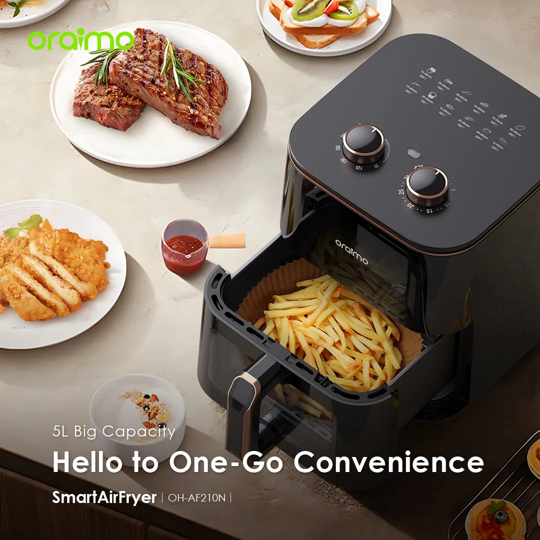 oraimo SmartAirFryer 1500W Cooking Visible Smart Air Fryer OH-AF210N oraimo SmartAirFryer 1500W Cooking Visible Smart Air Fryer af0n 6
