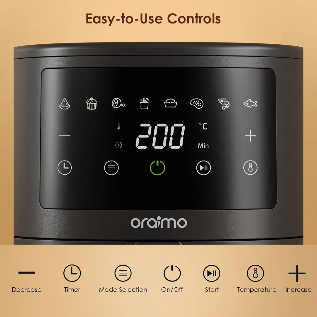 oraimo SmartAirFryer 2 3.5L 1500W Touch Control Air Fryer OAF-201A oraimo SmartAirFryer 2 3.5L 1500W Touch Control Air Fryer oaf 201a2 3