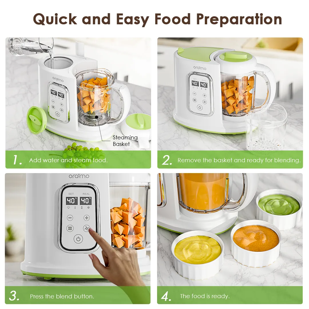 oraimo SmartBabyFoodMaker 1000ml Baby Food Maker OBF-501 oraimo SmartBabyFoodMaker 1000ml Baby Food Maker opf 501a 12