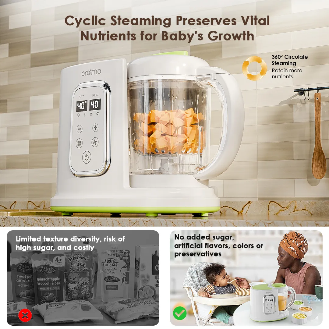 oraimo SmartBabyFoodMaker 1000ml Baby Food Maker OBF-501 oraimo SmartBabyFoodMaker 1000ml Baby Food Maker opf 501a 7