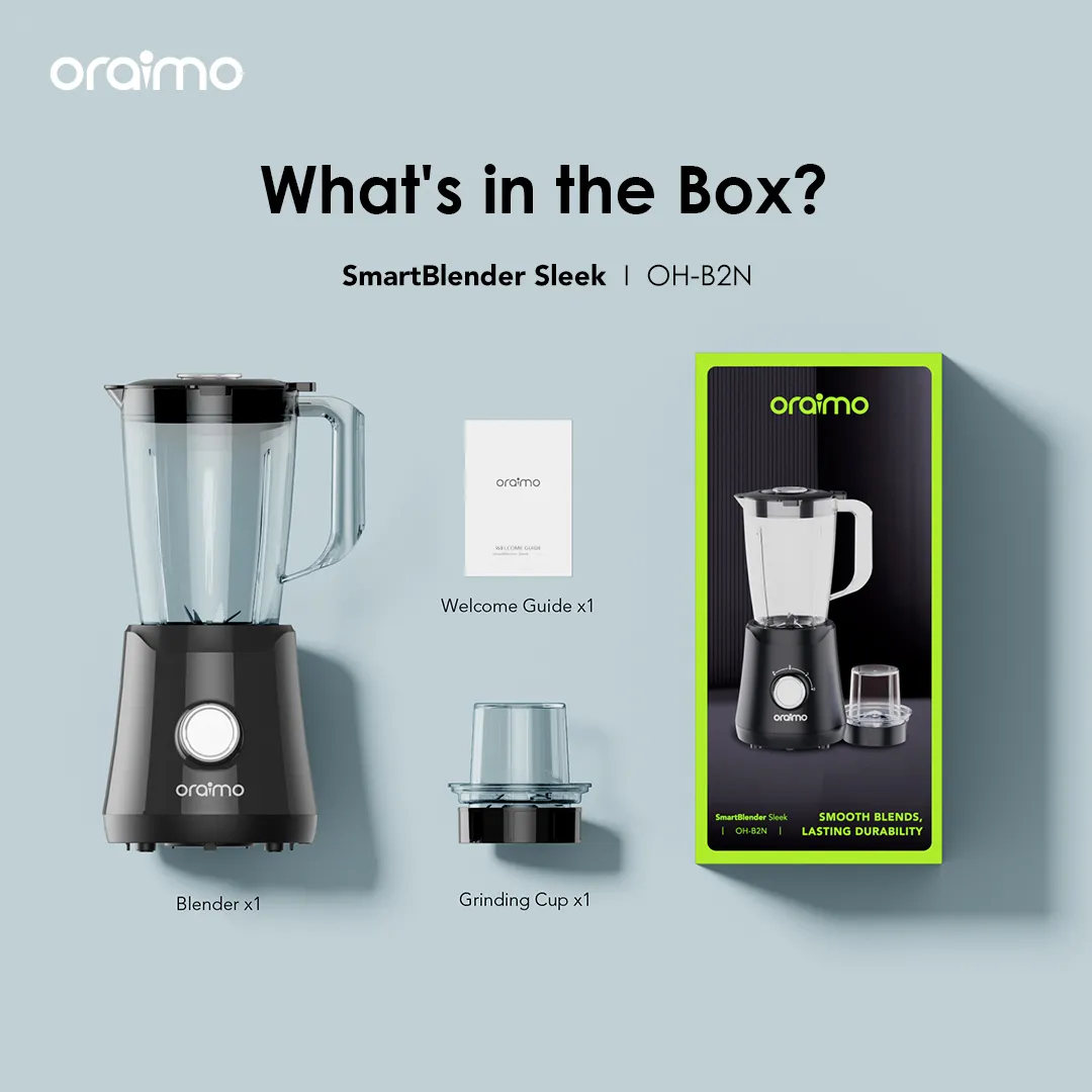 oraimo SmartBlender Sleek 1.5L 2 Speeds Blender OH-B2N oraimo SmartBlender Sleek 1.5L 2 Speeds Blender oh b2 680 1 2