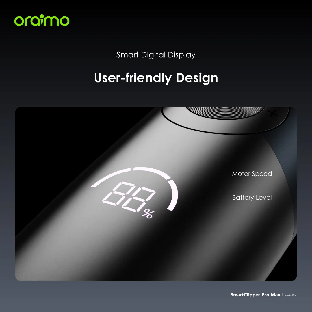 oraimo SmartClipper Pro Max Professional Hair Clipper OCL-560 oraimo SmartClipper Pro Max Professional Hair Clipper ocl 560 3