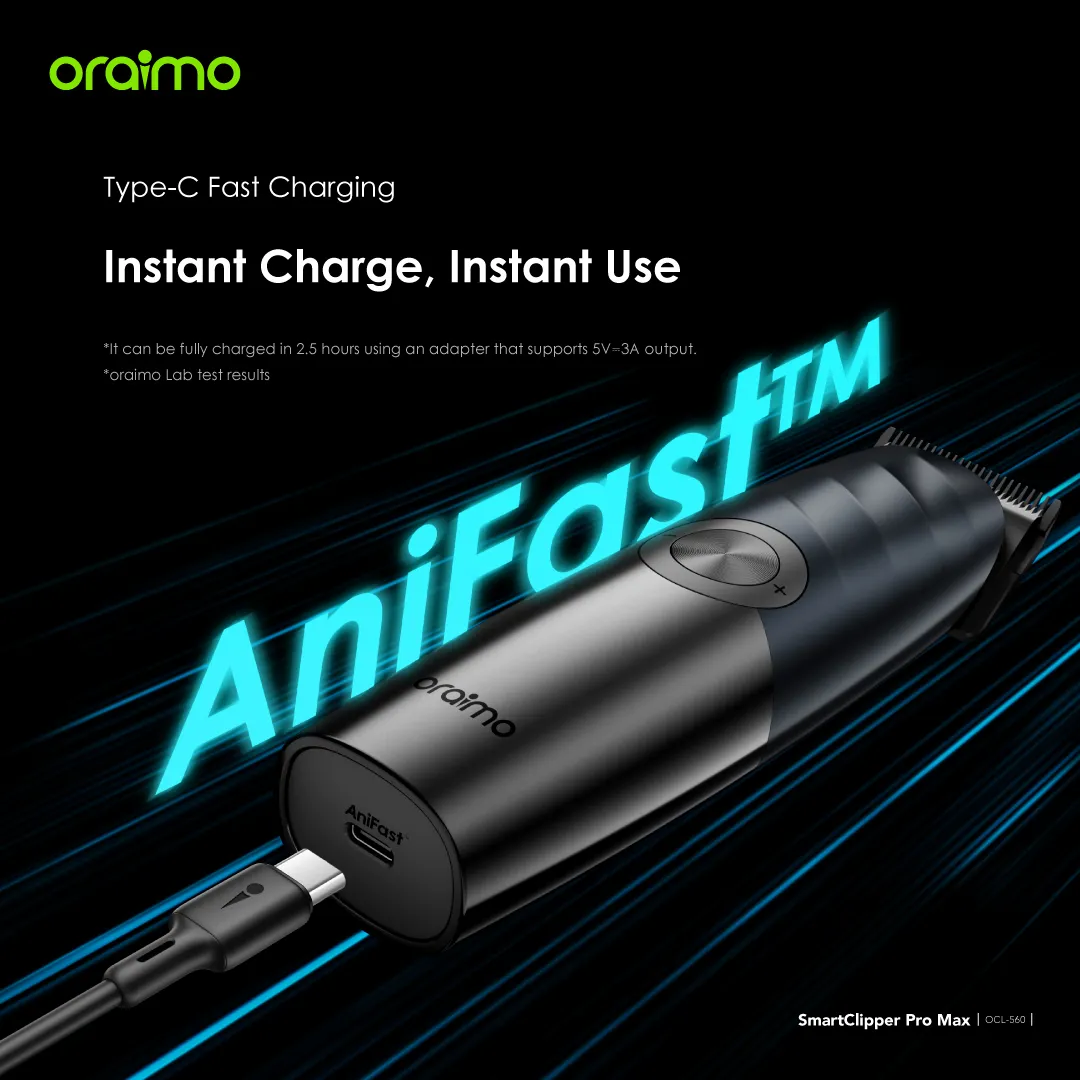 oraimo SmartClipper Pro Max Professional Hair Clipper OCL-560 oraimo SmartClipper Pro Max Professional Hair Clipper ocl 560 5