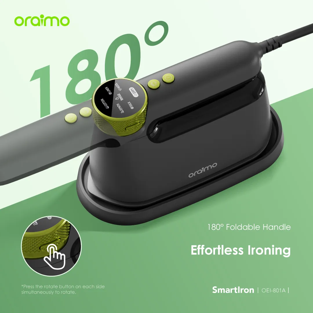 oraimo SmartIron 1740W Portable Electric Iron OEI-801A oraimo SmartIron 1740W Portable Electric Iron oei 801a 3