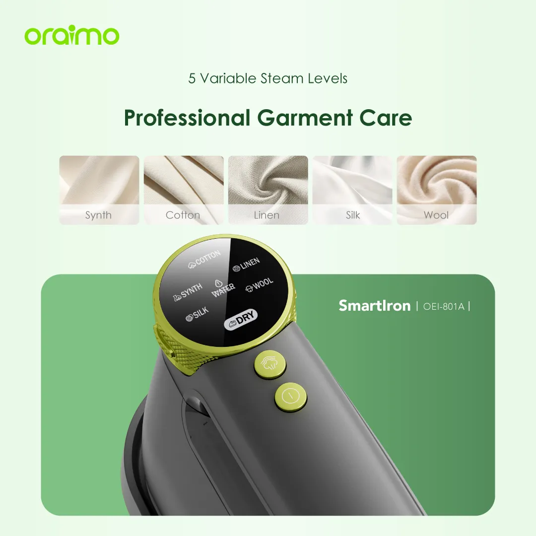 oraimo SmartIron 1740W Portable Electric Iron OEI-801A oraimo SmartIron 1740W Portable Electric Iron oei 801a 5