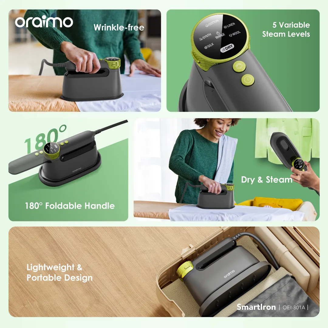 oraimo SmartIron 1740W Portable Electric Iron OEI-801A oraimo SmartIron 1740W Portable Electric Iron oei 801a 8