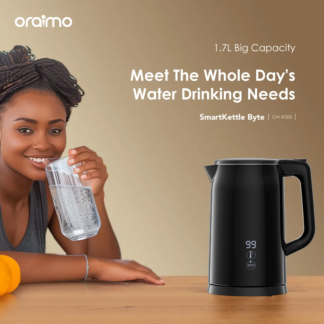 oraimo SmartKettle Byte 2000W 304 Stainless Steel Electric Kettle OH-K500 oraimo SmartKettle Byte 2000W 304 Stainless Steel Electric Kettle oh k500 4