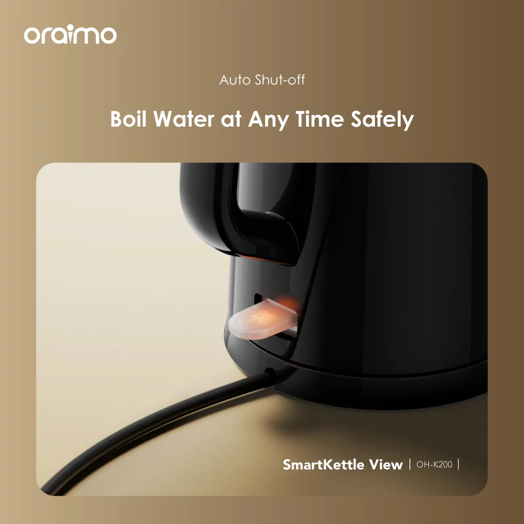 oraimo SmartKettle View 1.7L 304 Stainless Steel Electric Kettle OH-K200 oraimo SmartKettle View 1.7L 304 Stainless Steel Electric Kettle oh k200 5