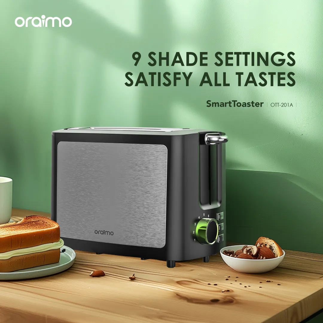 oraimo SmartToaster 950W 9-Shade 3-in-1 Toaster OTT-201A oraimo SmartToaster 950W 9 Shade 3 in 1 Toaster ott 201a 1