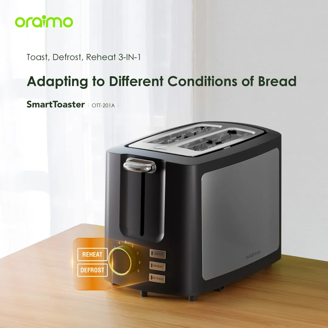 oraimo SmartToaster 950W 9-Shade 3-in-1 Toaster OTT-201A oraimo SmartToaster 950W 9 Shade 3 in 1 Toaster ott 201a 6