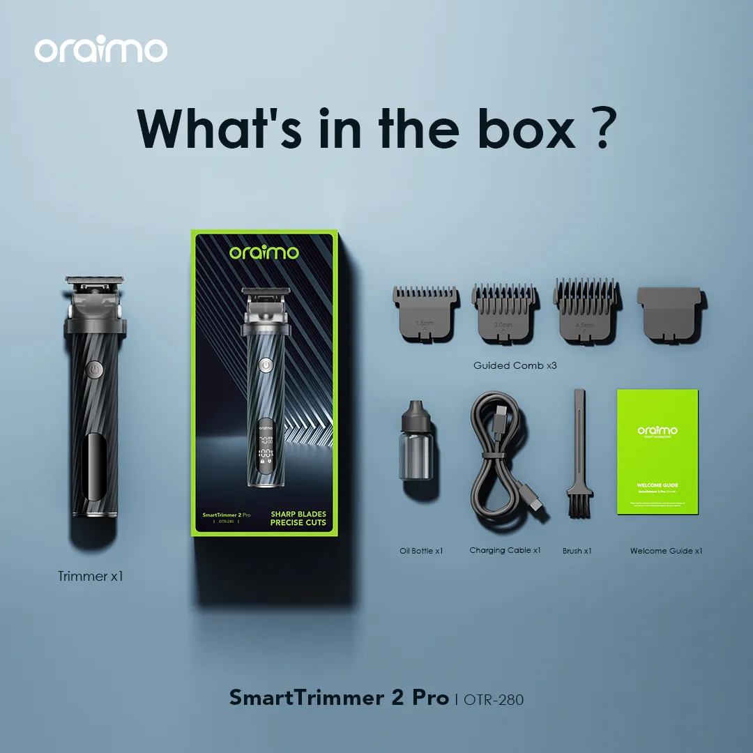 oraimo SmartTrimmer 2 Pro 7000RPM Powerful Trimmer OTR-280 oraimo SmartTrimmer 2 Pro 7000RPM Powerful Trimmer otr 280 2