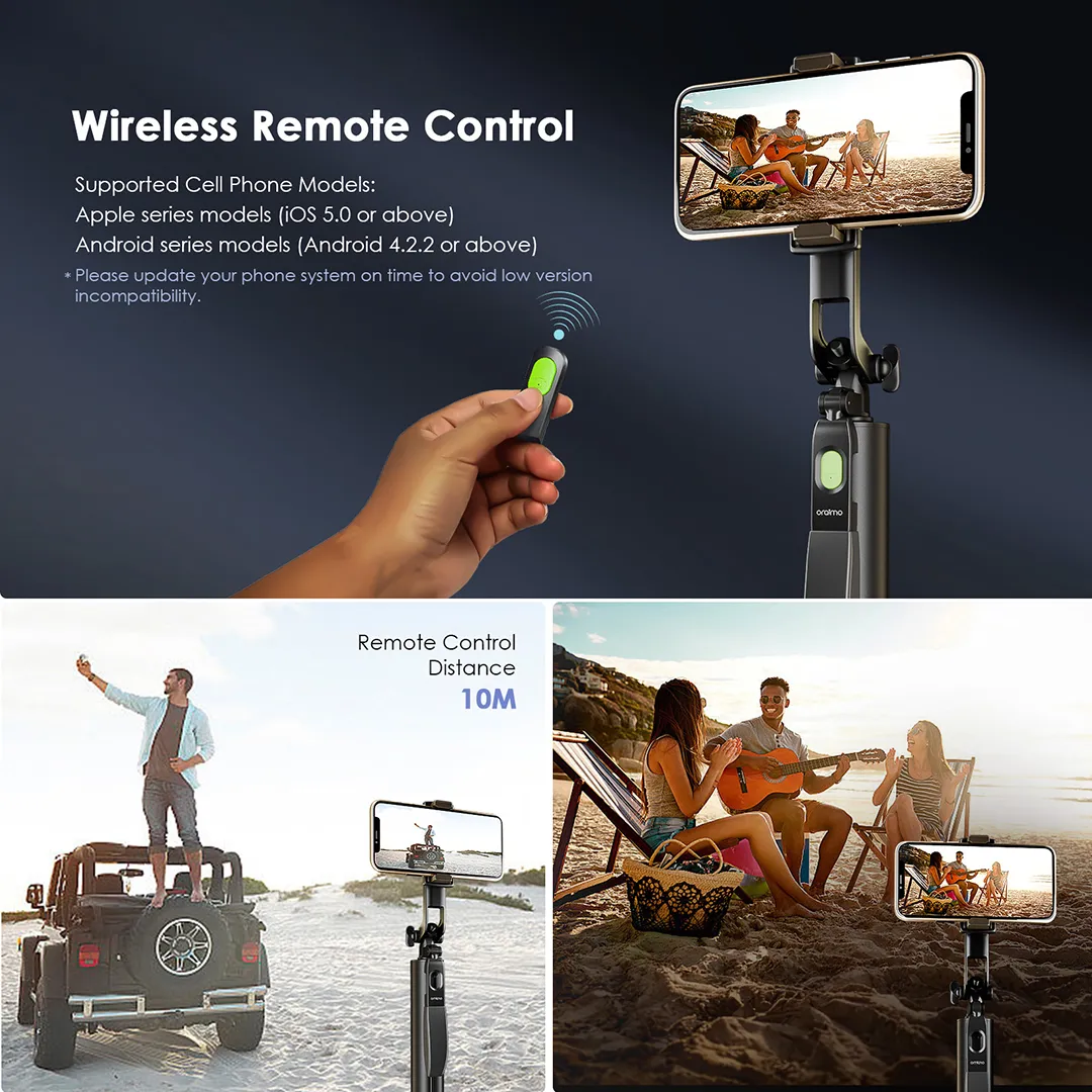 oraimo SmartTripod 2 360° Tripod Gimbal Stabilizer OLS-201A oraimo SmartTripod 2 360° Tripod Gimbal Stabilizer ols 201A 2