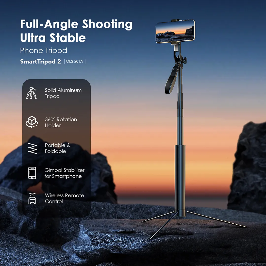 oraimo SmartTripod 2 360° Tripod Gimbal Stabilizer OLS-201A oraimo SmartTripod 2 360° Tripod Gimbal Stabilizer ols 201A 8