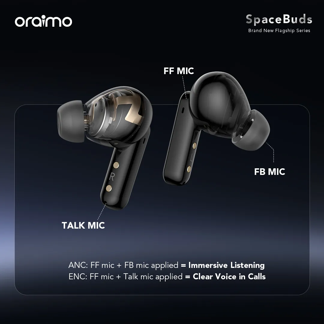 oraimo SpaceBuds Hybrid ANC True Wireless Earbuds Customized Voice Prompt otw 630 11