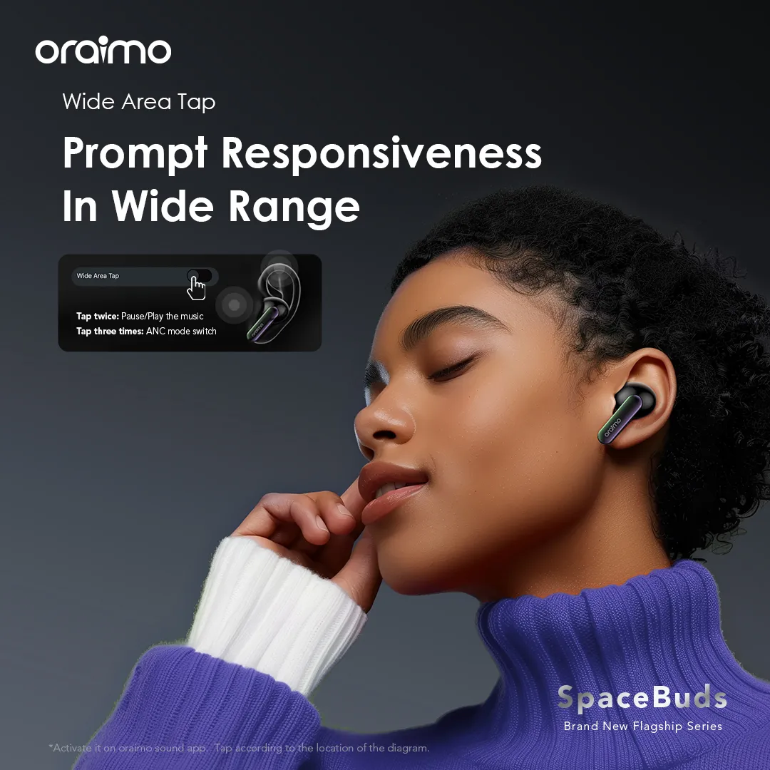 oraimo SpaceBuds Hybrid ANC True Wireless Earbuds Customized Voice Prompt otw 630 12