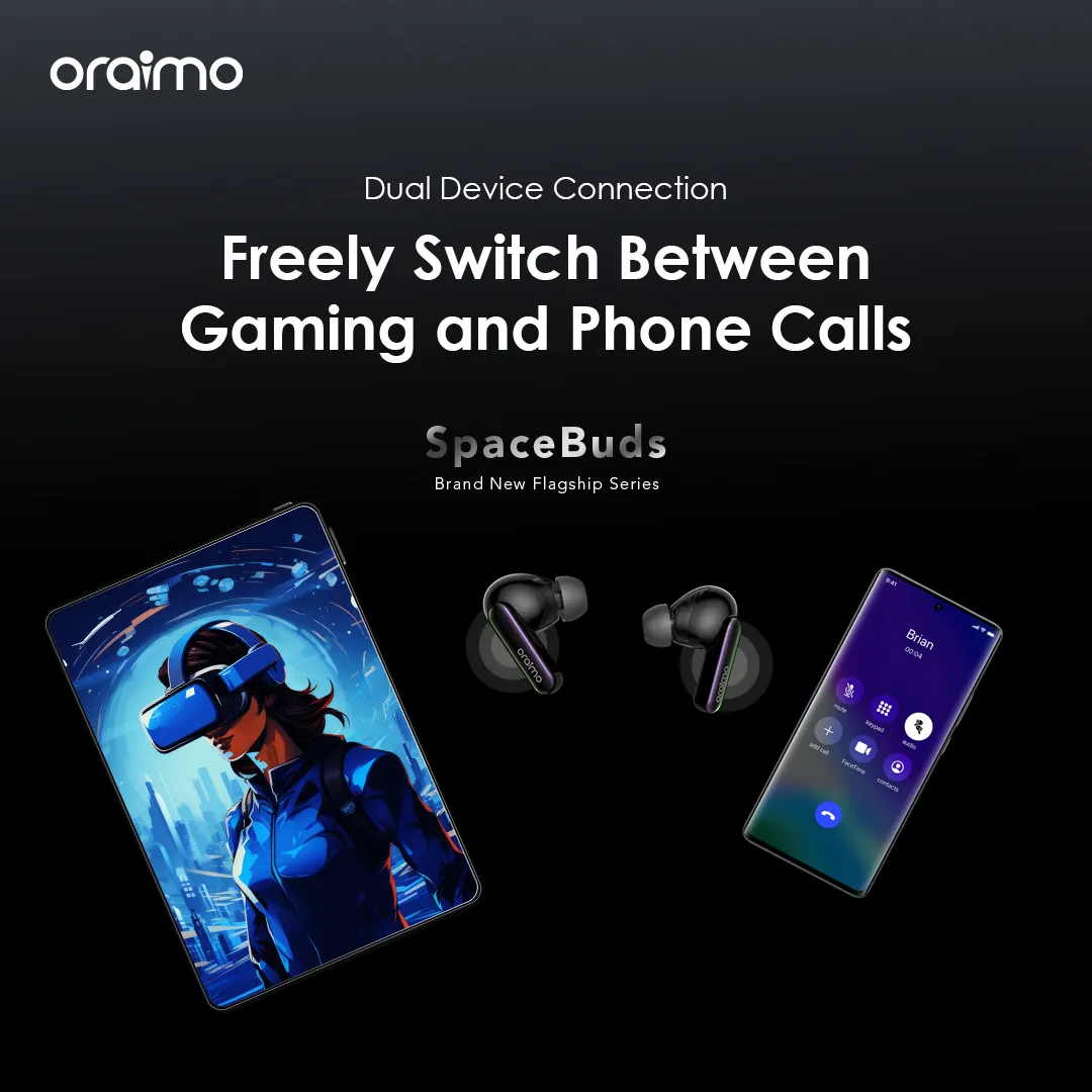 oraimo SpaceBuds Hybrid ANC True Wireless Earbuds Customized Voice Prompt otw 630 9