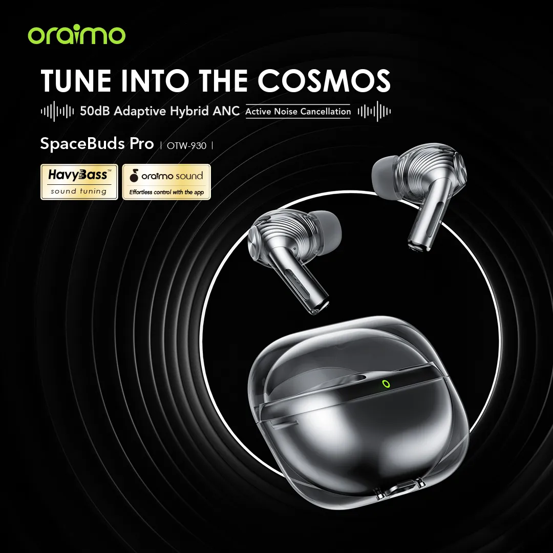 oraimo SpaceBuds Pro Hybrid ANC True Wireless Earbuds OYW-930 oraimo SpaceBuds Pro Hybrid ANC True Wireless Earbuds otw 930 1