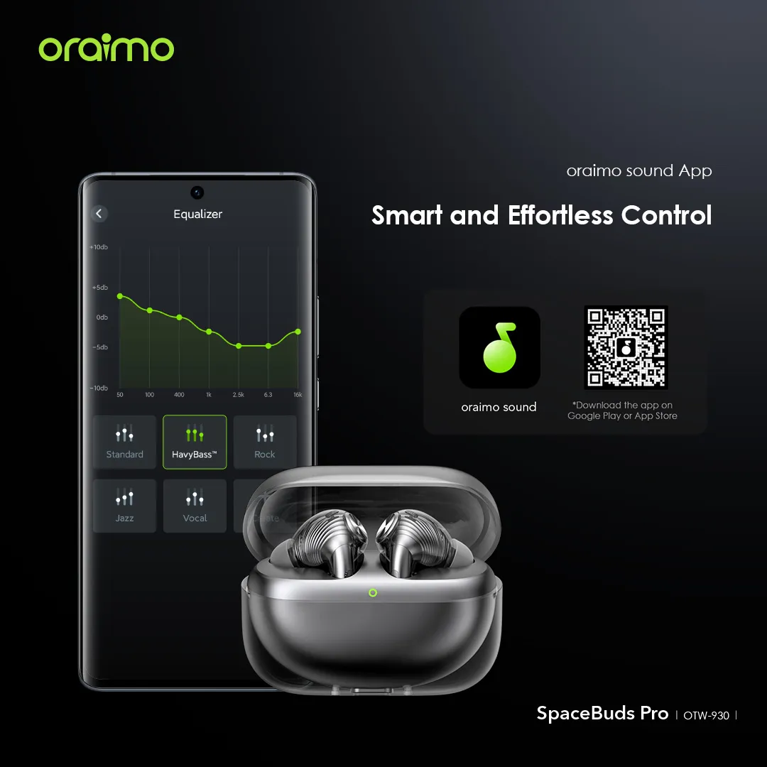 oraimo SpaceBuds Pro Hybrid ANC True Wireless Earbuds OYW-930 oraimo SpaceBuds Pro Hybrid ANC True Wireless Earbuds otw 930 3