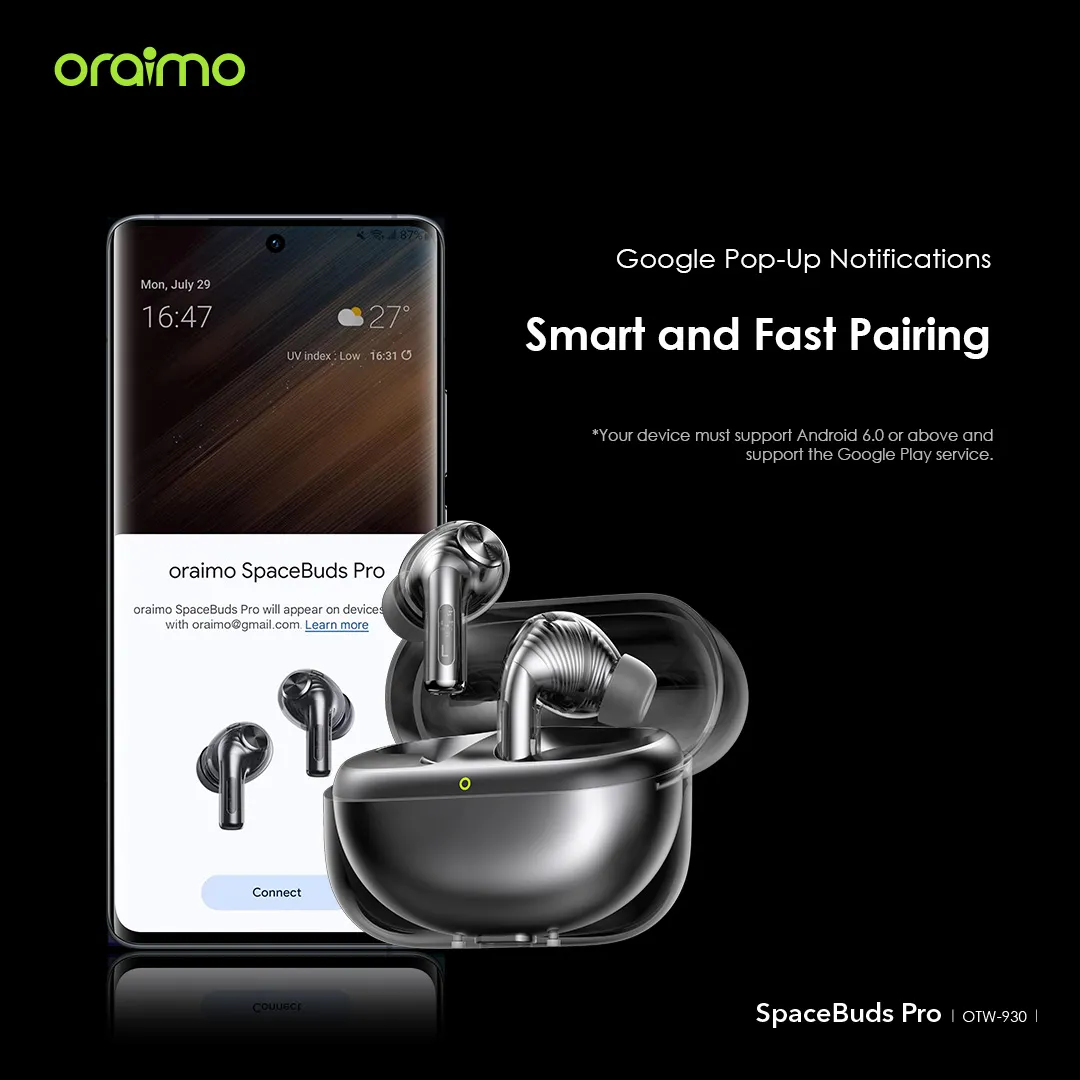oraimo SpaceBuds Pro Hybrid ANC True Wireless Earbuds OYW-930 oraimo SpaceBuds Pro Hybrid ANC True Wireless Earbuds otw 930 5