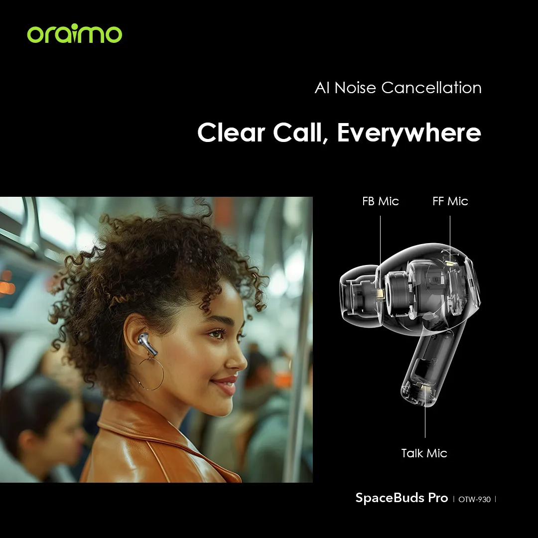 oraimo SpaceBuds Pro Hybrid ANC True Wireless Earbuds OYW-930 oraimo SpaceBuds Pro Hybrid ANC True Wireless Earbuds otw 930 9