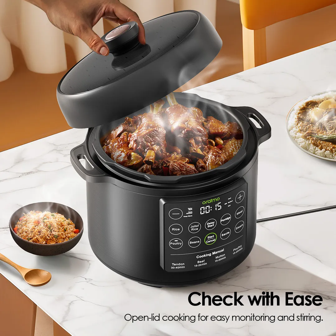 oraimo TenderPot 6L 1000W Electric Pressure Cooker OEC-201A oraimo TenderPot OEC 201A Check with Ease