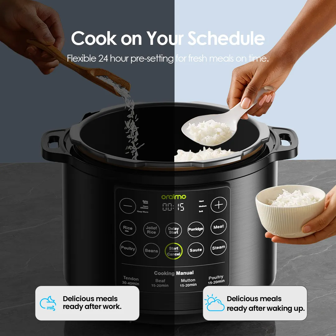 oraimo TenderPot 6L 1000W Electric Pressure Cooker OEC-201A oraimo TenderPot OEC 201A Cook on Your Schedule