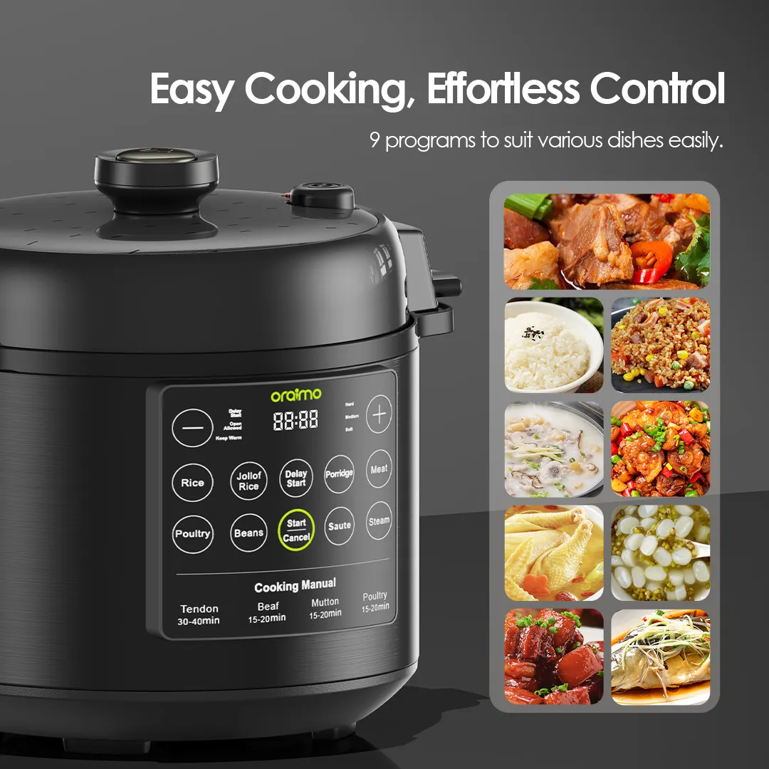 oraimo TenderPot 6L 1000W Electric Pressure Cooker OEC-201A oraimo TenderPot OEC 201A Easy Cooking Effortless Control
