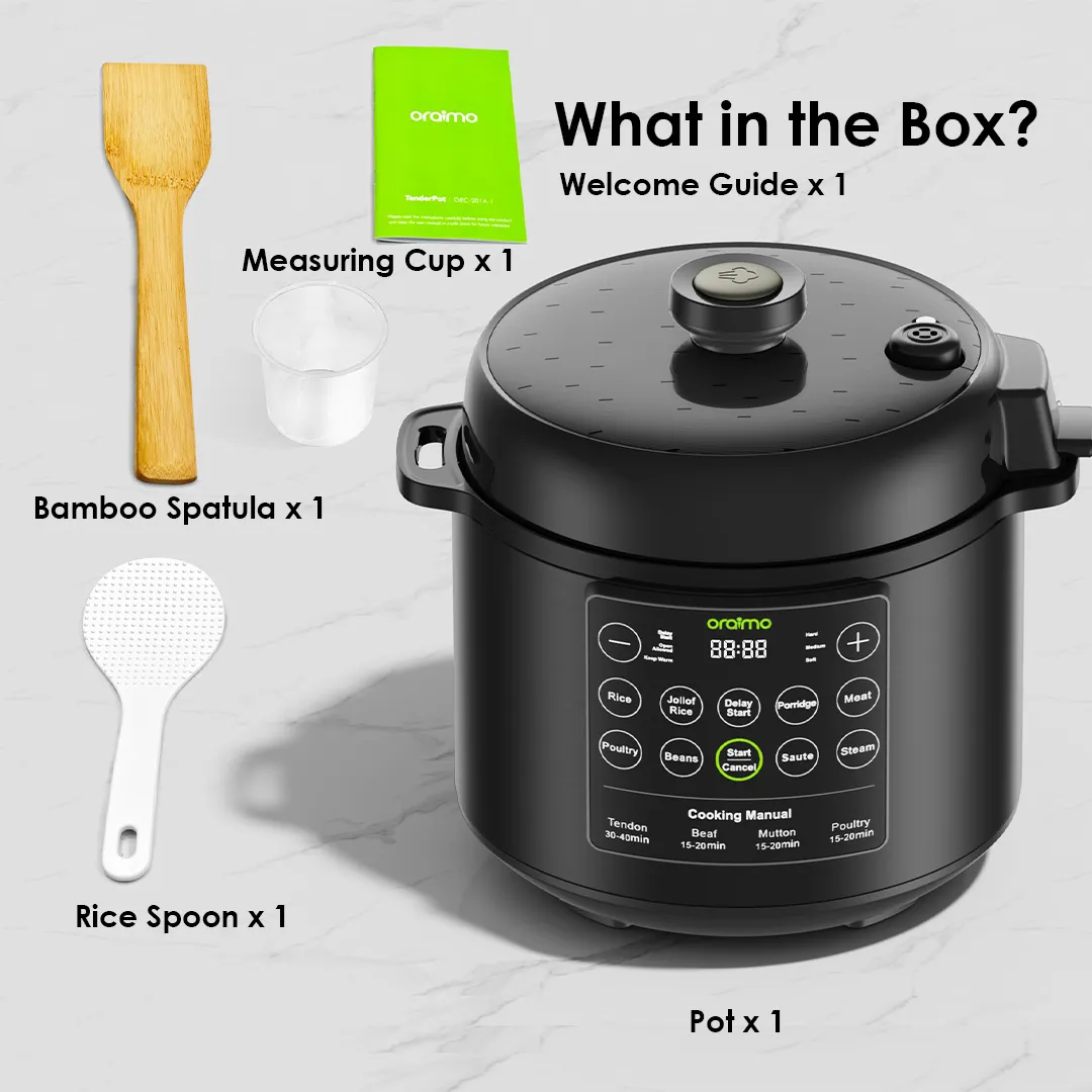 oraimo TenderPot 6L 1000W Electric Pressure Cooker OEC-201A oraimo TenderPot OEC 201A What in the