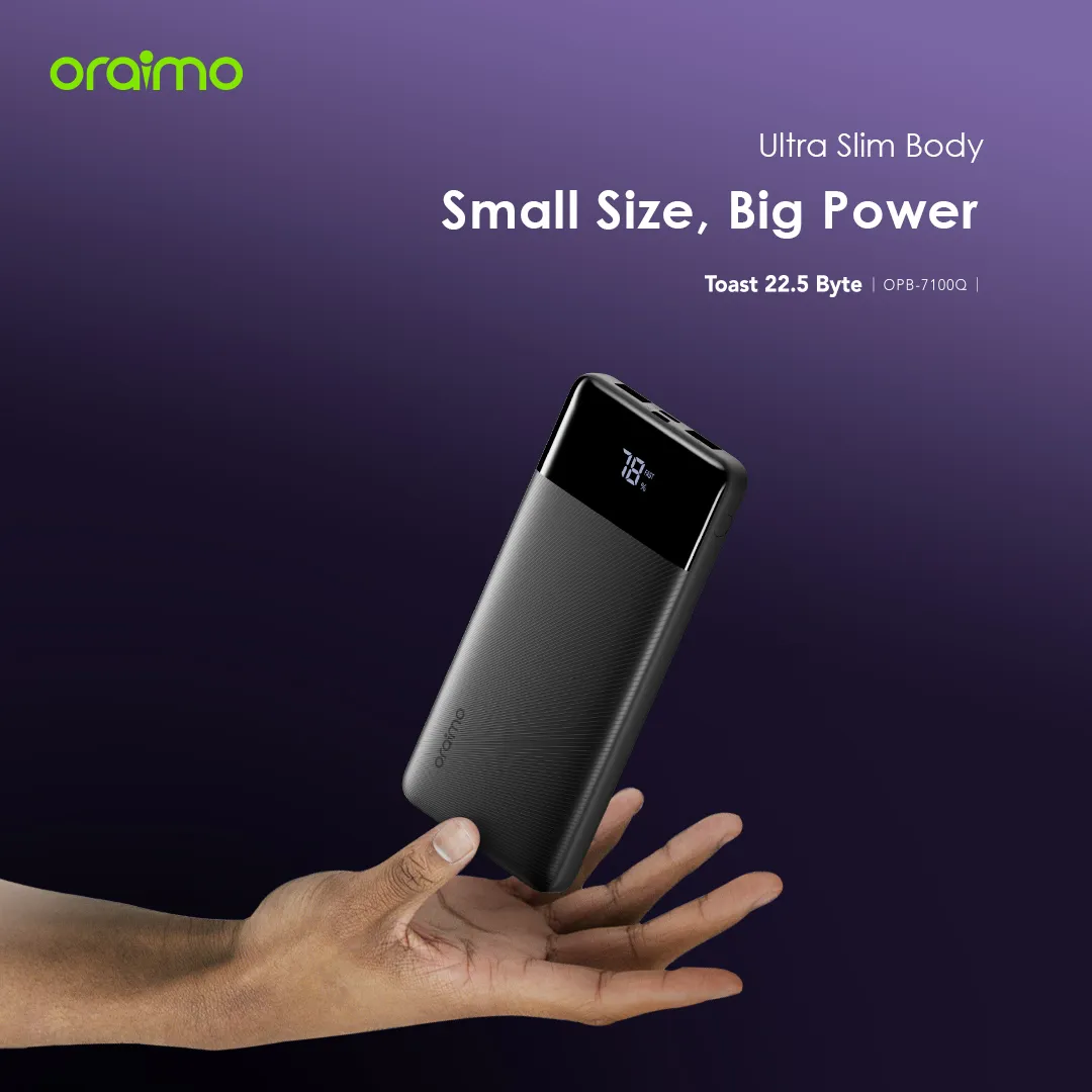 oraimo Toast 22.5 Byte 10000mAh 22.5W Power Bank OPB-7100Q oraimo Toast 22.5 Byte 10000mAh 22.5W Power Bank OPB 7100Q 2 5