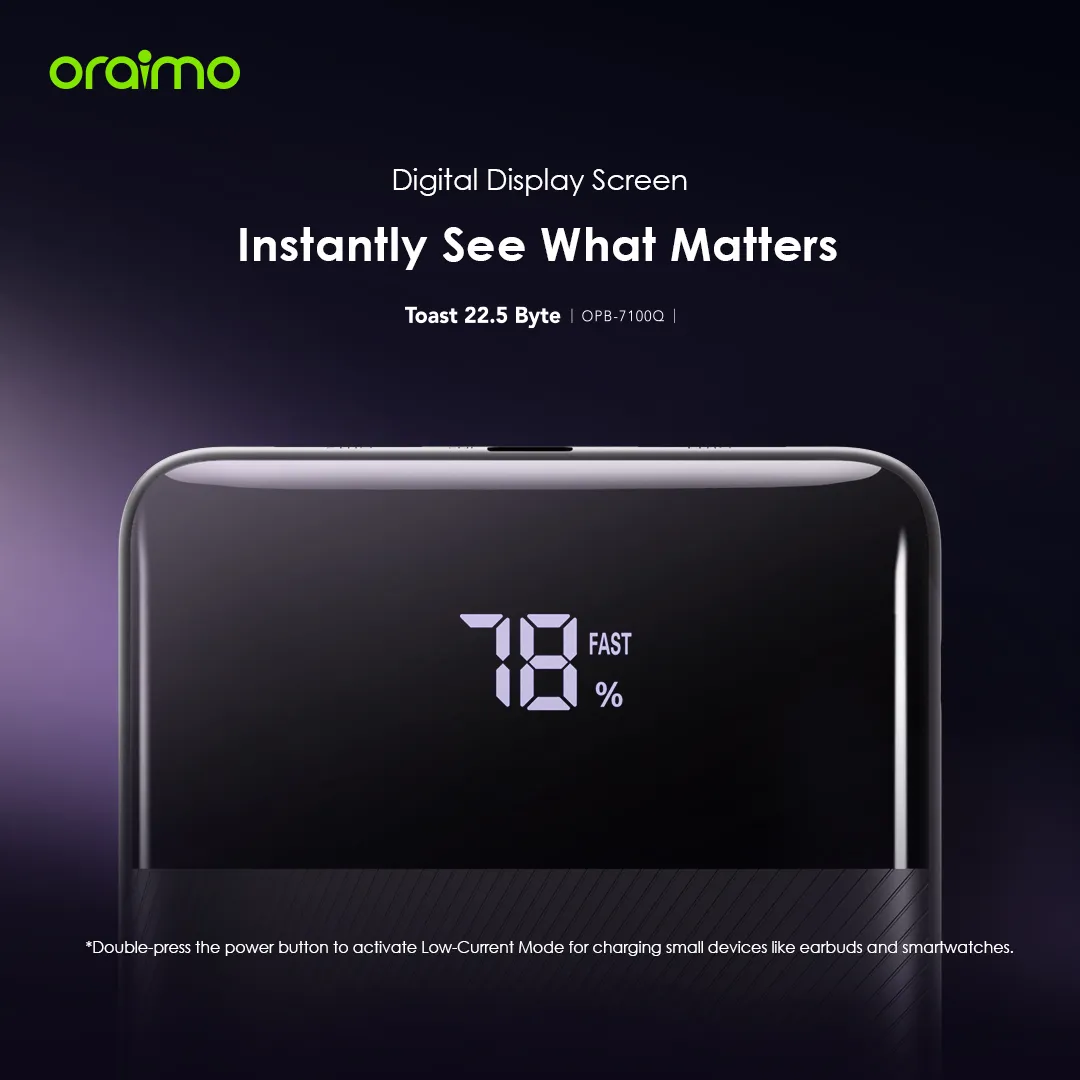 oraimo Toast 22.5 Byte 10000mAh 22.5W Power Bank OPB-7100Q oraimo Toast 22.5 Byte 10000mAh 22.5W Power Bank OPB 7100Q 2 7