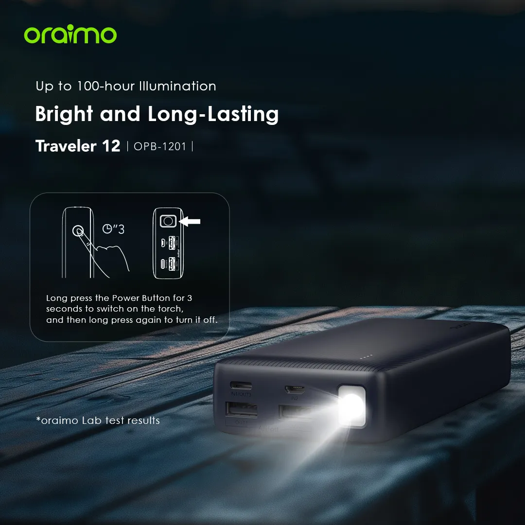 Oraimo Traveler 12 20000mAh 12W Power Bank OPB-1201 oraimo Traveler 12 20000mAh 12W Power Bank opb 1201 3