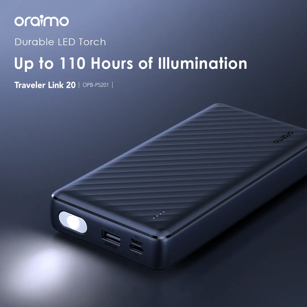 oraimo Traveler Link 20 20000mAh 12W Power Bank OPB-P5201 oraimo Traveler Link 20 20000mAh 12W Power Bank opb p5201 4