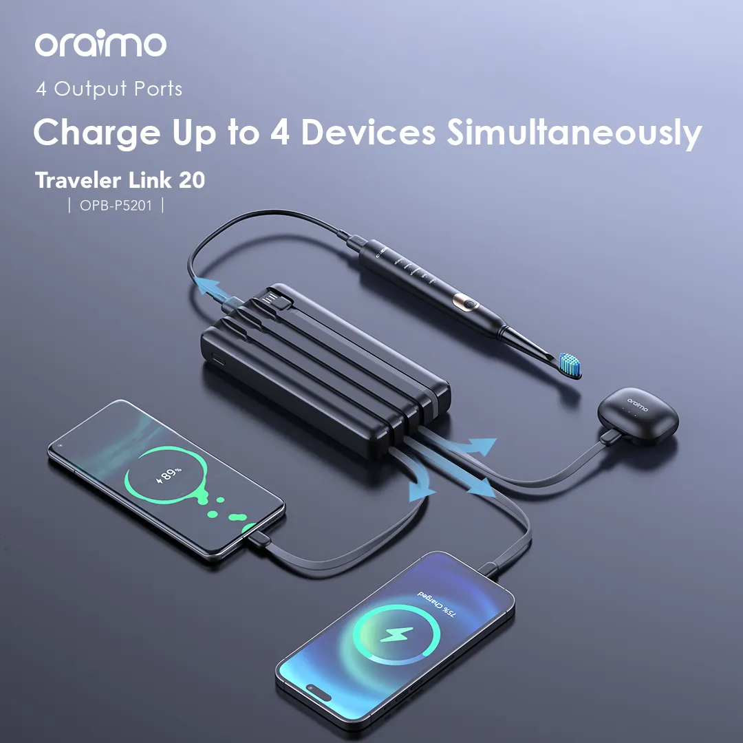 oraimo Traveler Link 20 20000mAh 12W Power Bank OPB-P5201 oraimo Traveler Link 20 20000mAh 12W Power Bank opb p5201 7