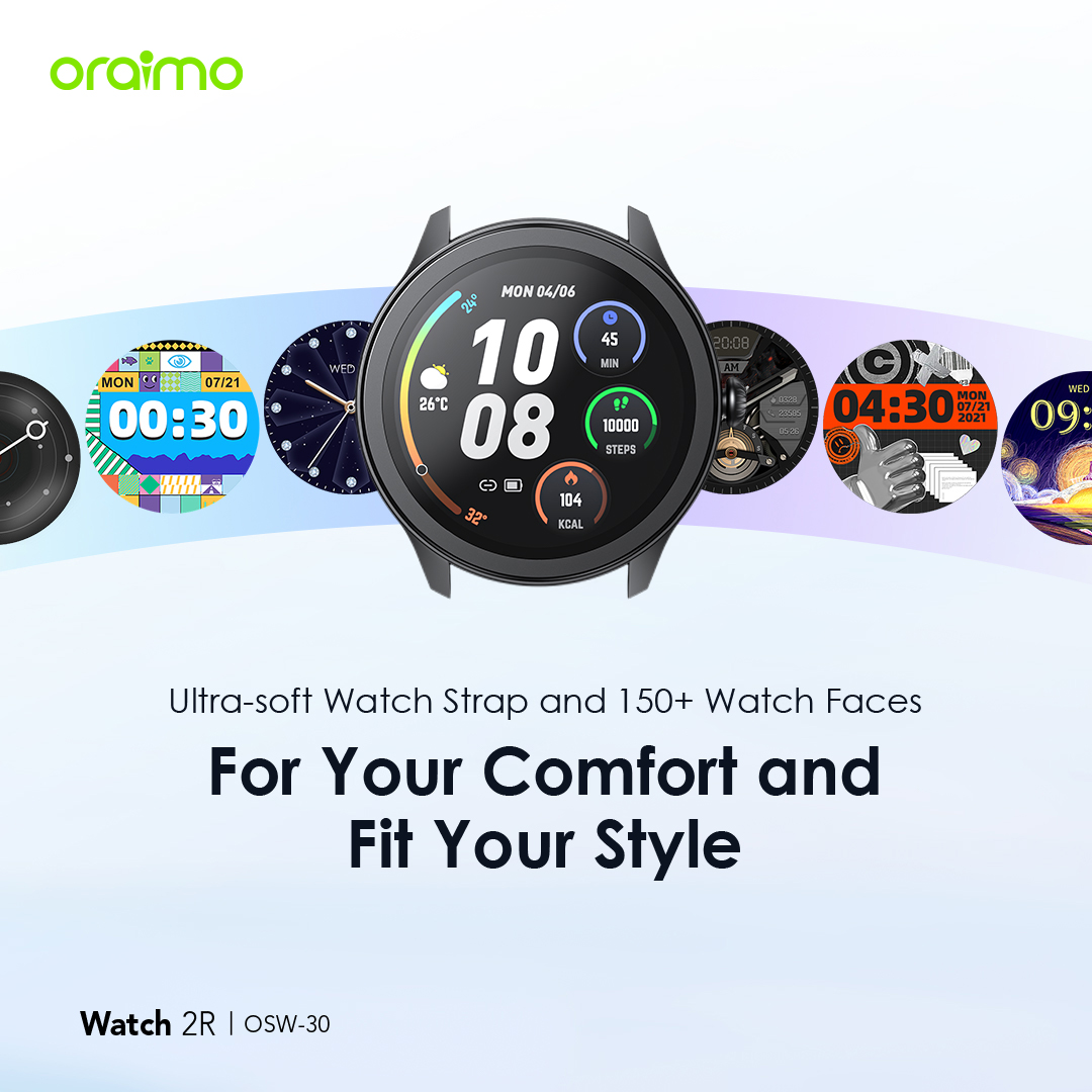 oraimo Watch 2R 1.39" TFT IP68 Smart Watch OSW-30 oraimo Watch 2R 1.39 TFT IP68 Smart Watch osw 30 1