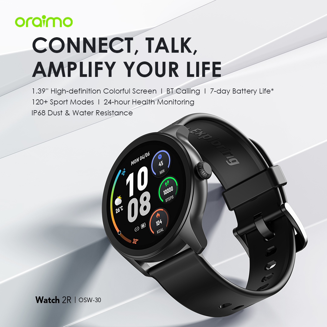 oraimo Watch 2R 1.39" TFT IP68 Smart Watch OSW-30 oraimo Watch 2R 1.39 TFT IP68 Smart Watch osw 30 13