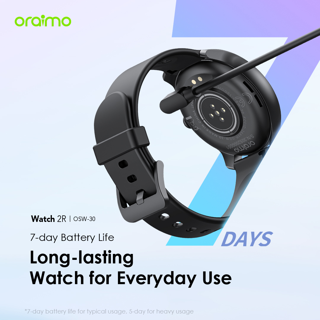 oraimo Watch 2R 1.39" TFT IP68 Smart Watch OSW-30 oraimo Watch 2R 1.39 TFT IP68 Smart Watch osw 30 2