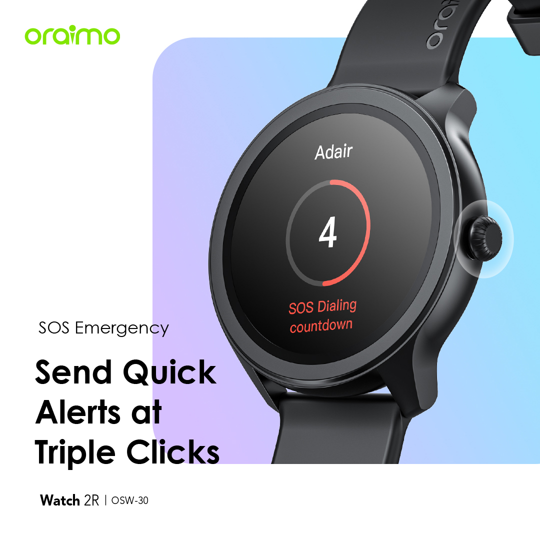 oraimo Watch 2R 1.39" TFT IP68 Smart Watch OSW-30 oraimo Watch 2R 1.39 TFT IP68 Smart Watch osw 30 7