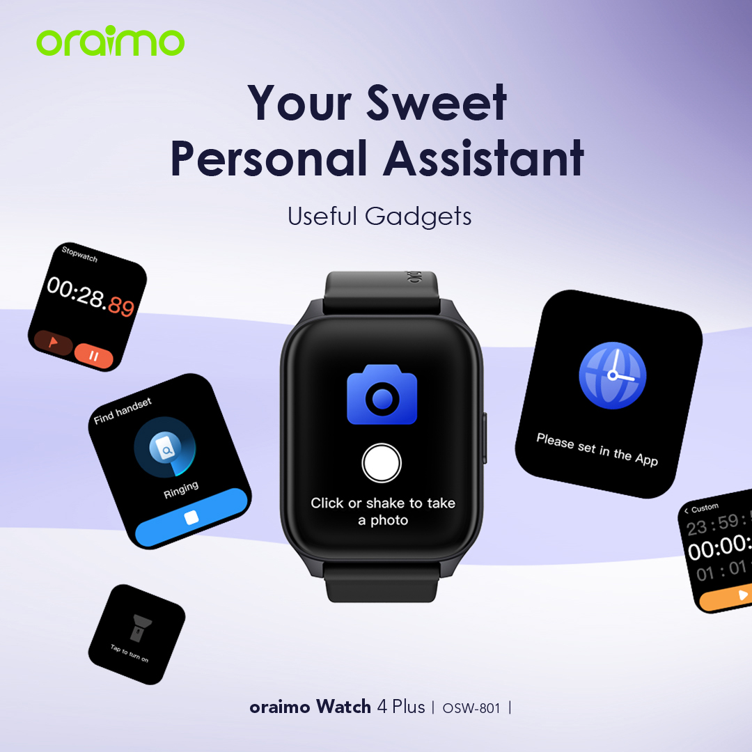 oraimo Watch 4 Plus 2.01″ HD IP68 Smart Watch OSW-801 oraimo Watch 4 Plus 2.01″ HD IP68 Smart Watch osw 801 1